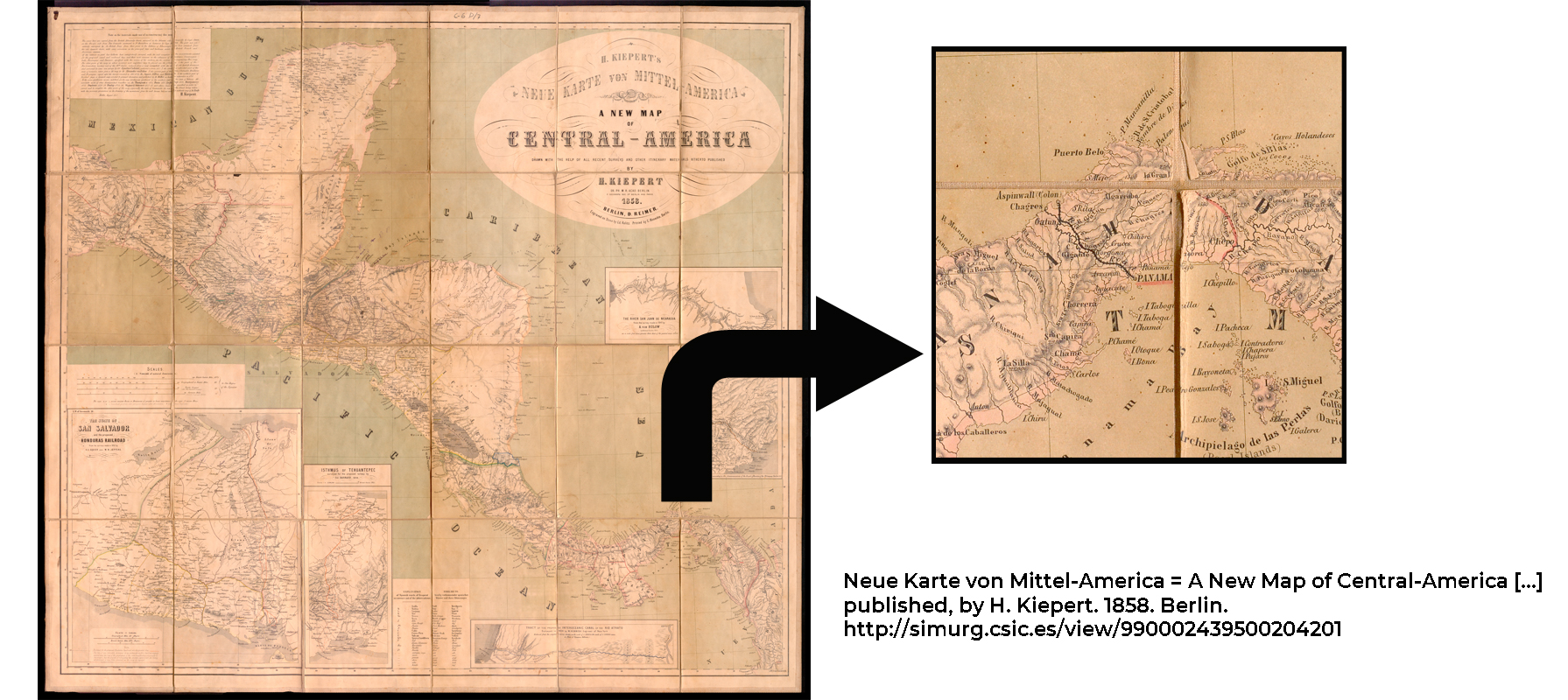 Neue Karte von Mittel-America