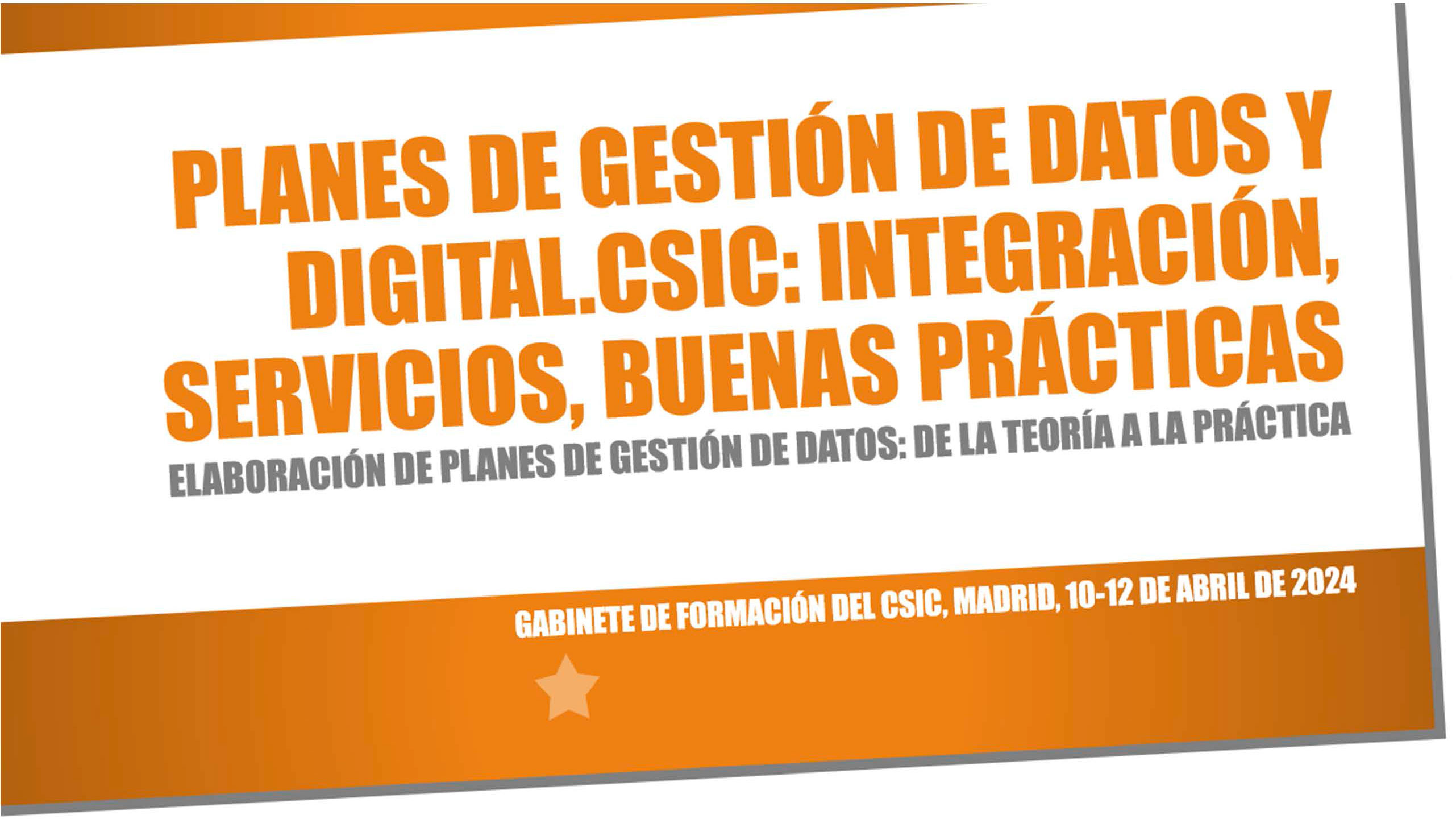 Curso Digital CSIC sobre planes de gestión de datos 2024