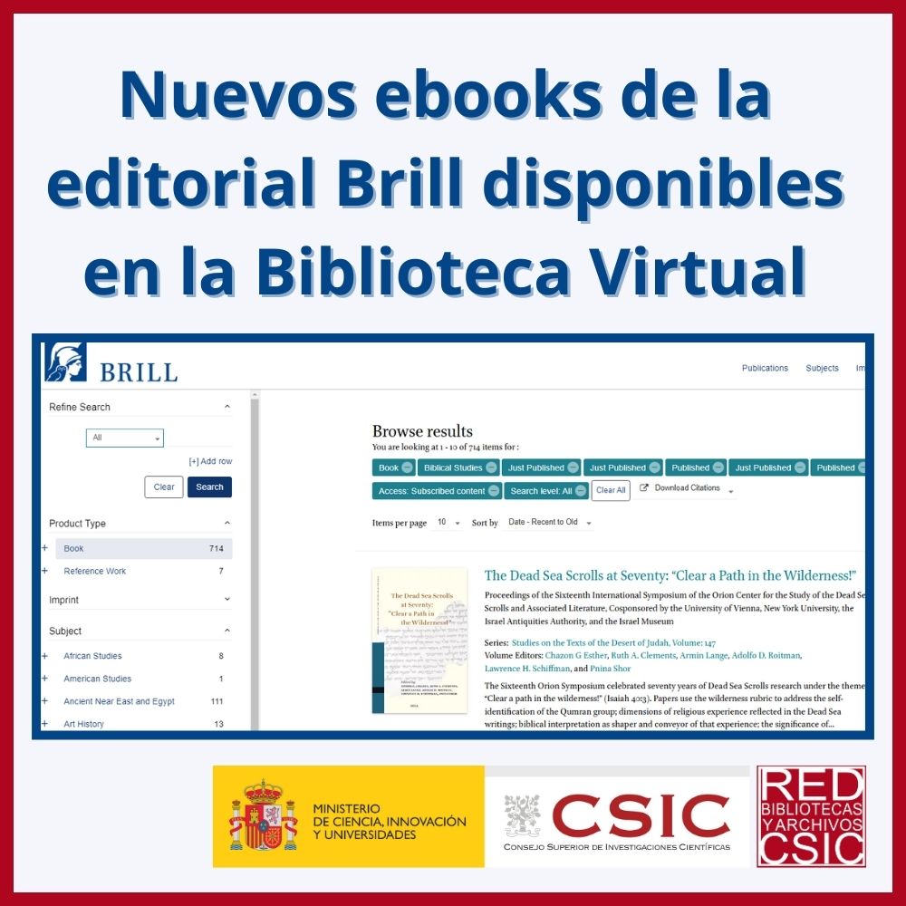 Nuevos ebooks Brill