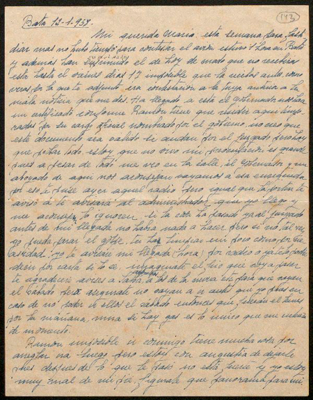 Carta del fondo Giménez Ferrer (IMF)