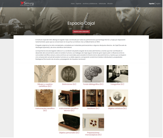 Home del Espacio Cajal