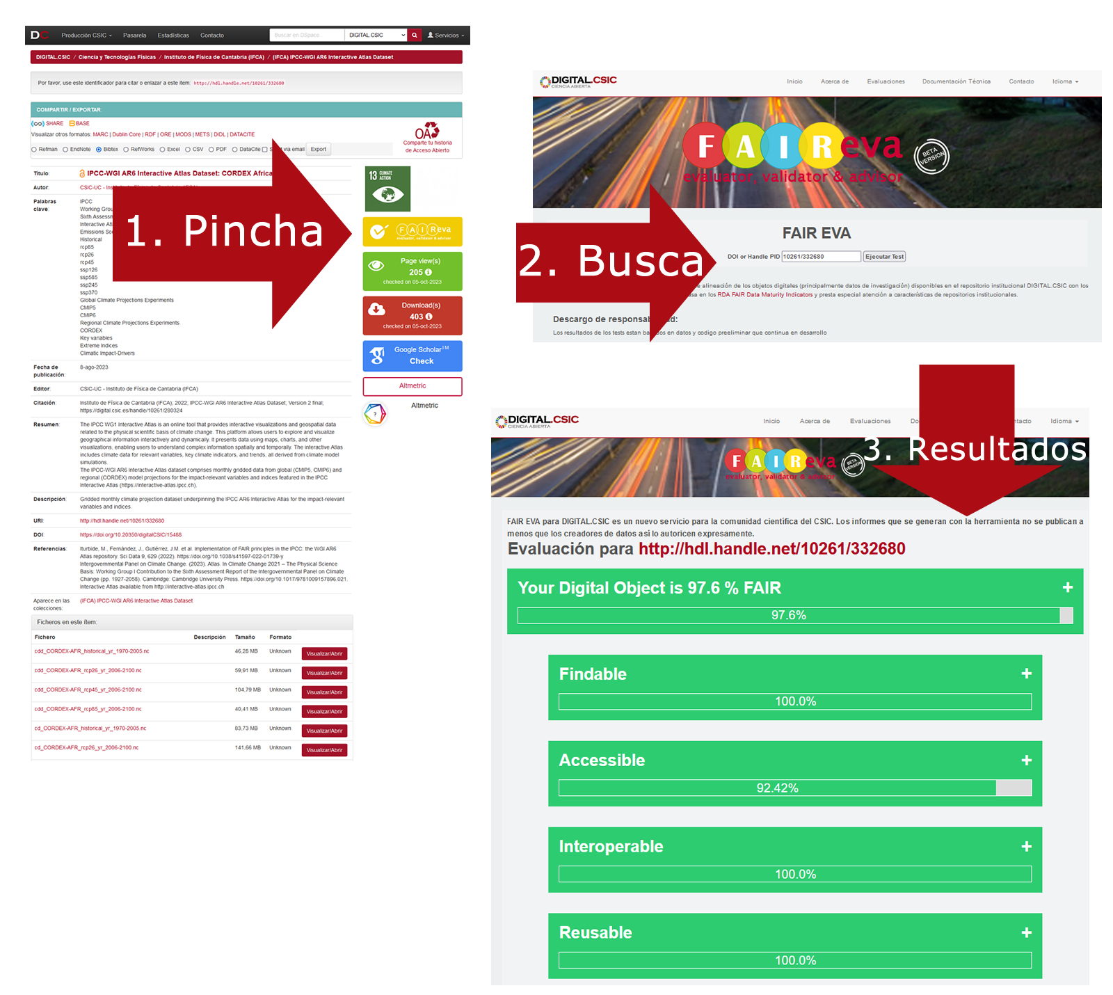 Resultados IPCC en DigitalCSIC