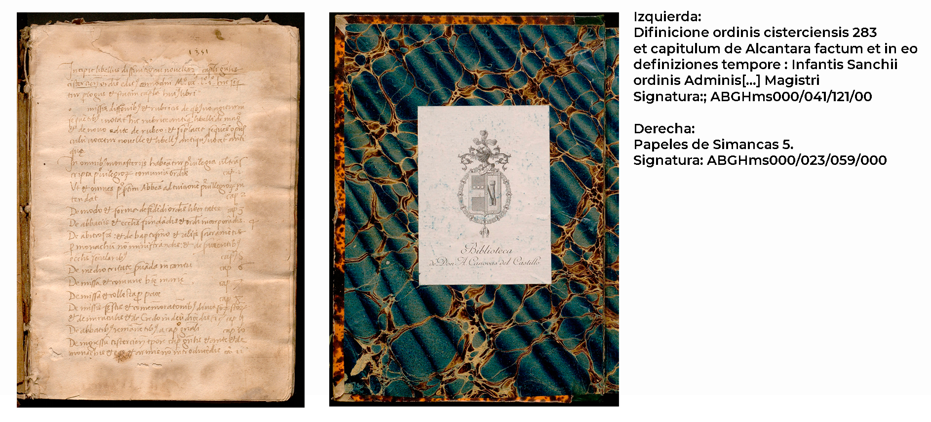 Ejemplos de manuscritos del CEH