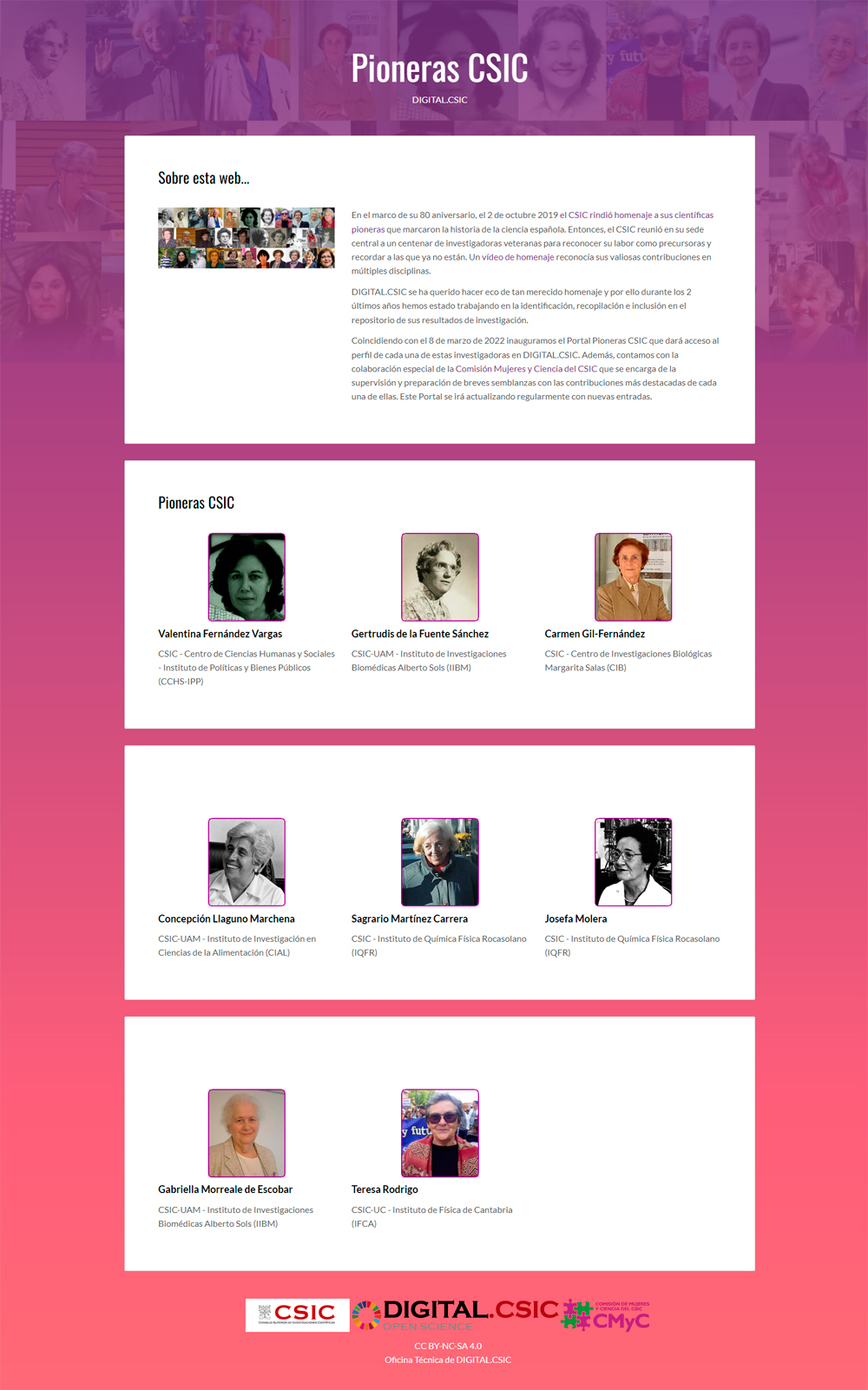 Portal Pioneras CSIC