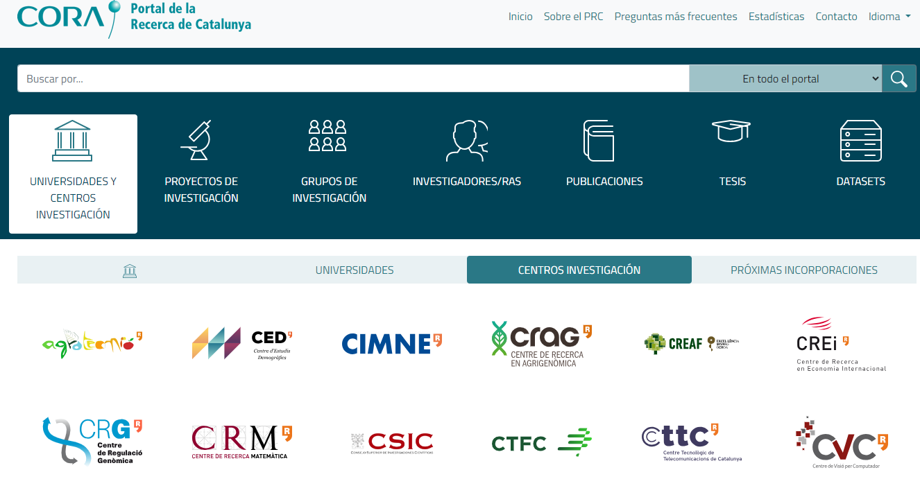 Portal de Recerca de Catalunya