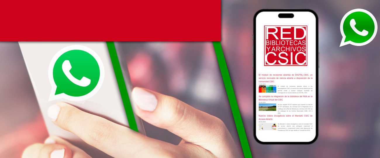 Canal WhatsApp Bibliotecas CSIC